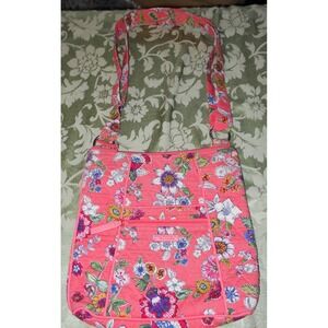 Vera Bradley Carson  Zip Hipster Crossbody Floral 11 X 11 Adjustable